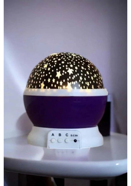 Yıldızlı Gökyüzü Projeksiyon Gece Lambası Hareketli Işık Şovu