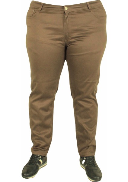 Mocgrande Büyük Beden Klasik 5 Cep Pantolon Montana 11917 Vizon