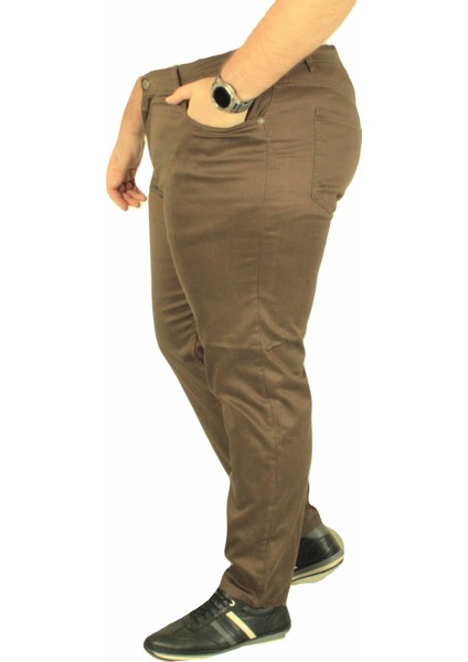 Mocgrande Büyük Beden Klasik 5 Cep Pantolon Montana 11917 Vizon fiyatları