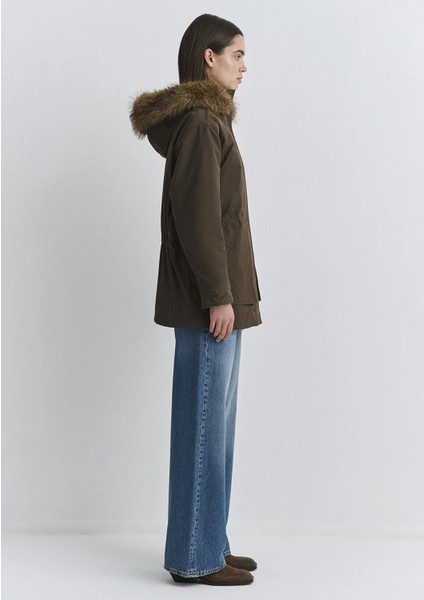 Kadın Kapişonlu Ceket Tatlı Kahve 1110712-71541 indirimleri