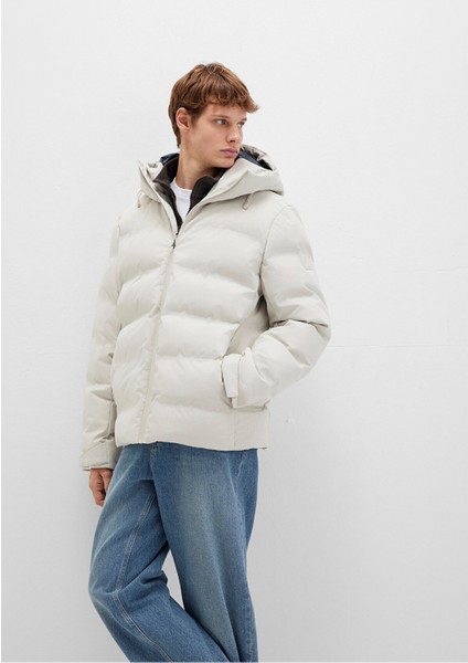 Erkek Kapüşonlu Ceket Ay Taşı Beji 0110313-70144 modelleri