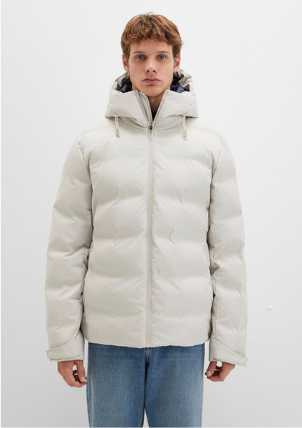 Erkek Kapüşonlu Ceket Ay Taşı Beji 0110313-70144 fırsatları