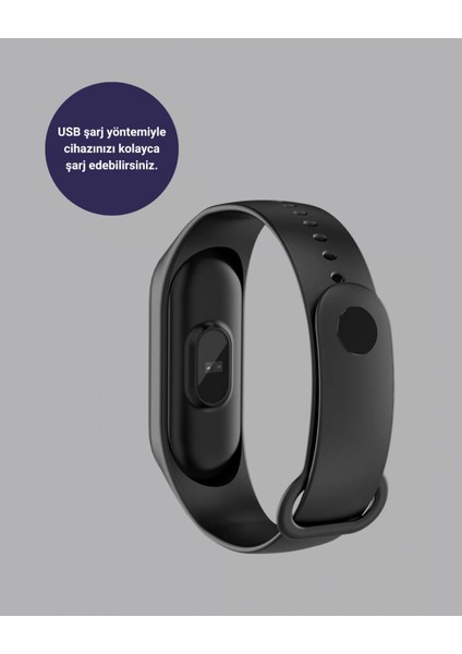 Bluetooth Akıllı Bileklik Spor Modlu Kalp Atış Takipli Uyku Analizli modelleri