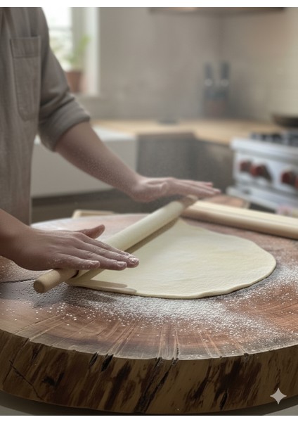 Doğal Ahşap Hamur Açma ve Çevirme Seti fiyatları