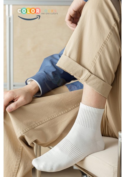 7 Çift Günlük Orta Konç Pamuk Erkek Çorap (Ter Emici) indirimleri