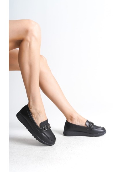 Gıselle Ortopedik Rahat Taban Toka Detaylı Klasik Kadın Babet Anne Ayakkabısı Cst - Siyah fiyatları