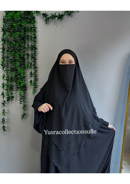 Tesettür Sufle Şifon Uzun Boy modelleri