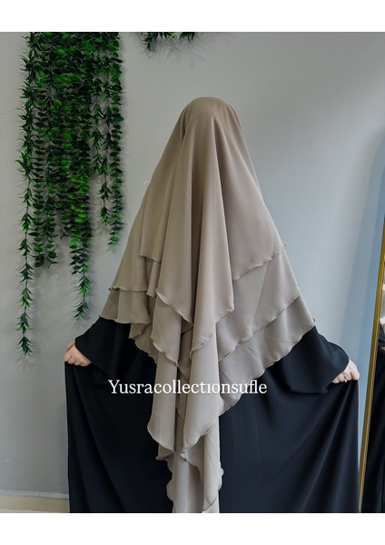 Tesettür Sufle Şifon Uzun Boy