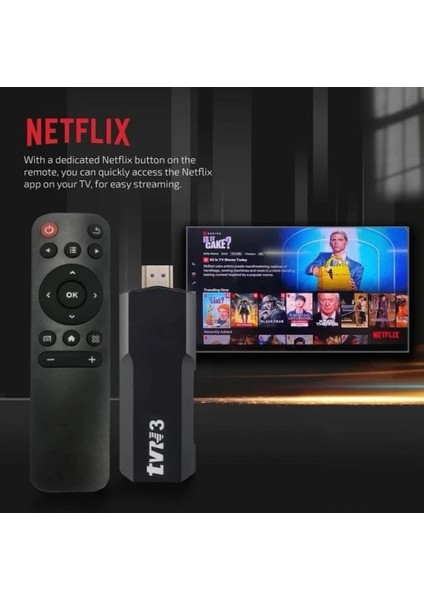 Fts Tvr3 Tv Stick 1080P 4K Android 12.1 + 16GB Wifi Akıllı Medya Oynatıcı Tv Stick fırsatları