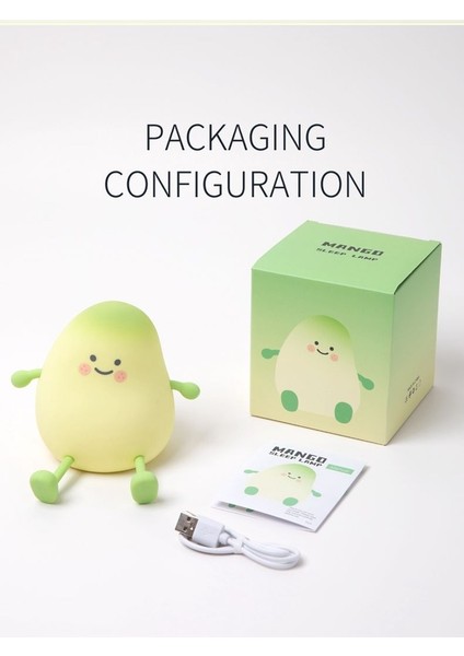 Mango Gece Lambası USB Şarj Edilebilir Silikon Meyve Lamba Hediye Çocuk Yatak Odası fiyatları