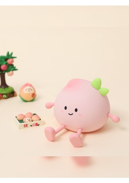 Çocuklar Için Gece Lambası, Sevimli Şeftali Şarj Edilebilir Dokunmatik LED Kısılabilir Masa Lambası indirimleri