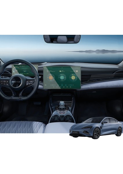 Byd Seal Ev (2024-2025) Uyumlu Multimedya 15.6" ve Gösterge 10.1" Çift Set 9h Nano Ekran Koruyucu