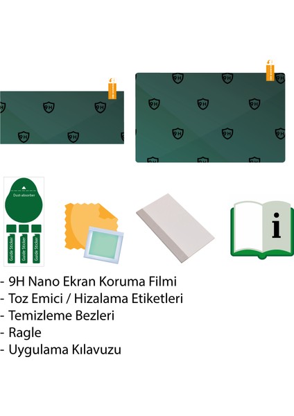 Byd Seal Ev (2024-2025) Uyumlu Multimedya 15.6" ve Gösterge 10.1" Çift Set 9h Nano Ekran Koruyucu fırsatları