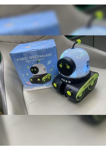 Tank Robot 12 Film Projeksiyon Lamba Bluetooth Hoparlör Gece Lambası modelleri
