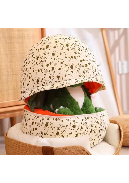 Yumurta Dinozor Peluş Oyuncak 25CM Yumurta Içinde Sürpriz Dinozor Tüylü modelleri
