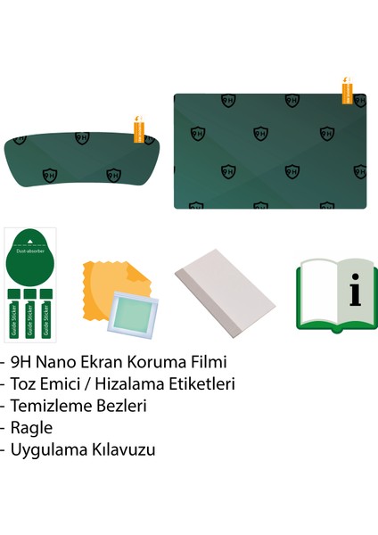 Byd Seal U Hybrid (2024-2025) Uyumlu Multimedya 15.6" ve Gösterge 10.1" Çift Set 9h Nano Ekran Koruyucu fırsatları