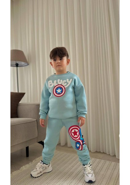 Erkek Çoçuk Bluey Baskılı 2 Li Takım modelleri