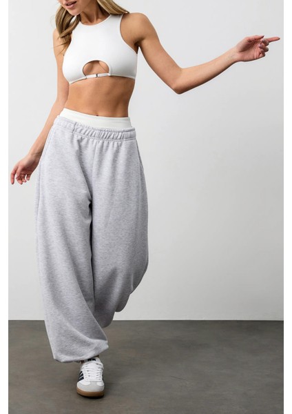 Kışlık Kalın Paçası Ayarlanabilir Oversize Baggy Büyük Beden Eşofman Altı modelleri