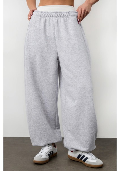 Kışlık Kalın Paçası Ayarlanabilir Oversize Baggy Büyük Beden Eşofman Altı indirimleri