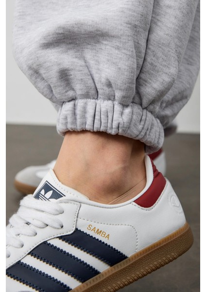 Kışlık Kalın Paçası Ayarlanabilir Oversize Baggy Büyük Beden Eşofman Altı