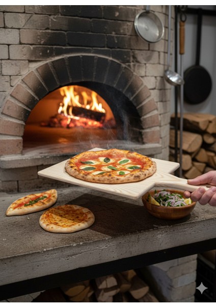 Doğal Ahşap Küçük Fırın Küreği