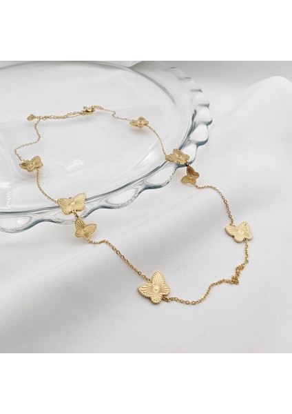 Kararmaz Zarif Çelik Kolye