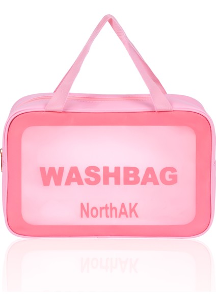 Şeffaf Seyahat Makyaj Çantası3’lü Set - Kozmetik ve Makyaj Çantası Büyük Boy Washbag Siyah fiyatları