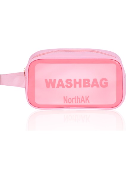 Şeffaf Seyahat Makyaj Çantası3’lü Set - Kozmetik ve Makyaj Çantası Büyük Boy Washbag Siyah modelleri