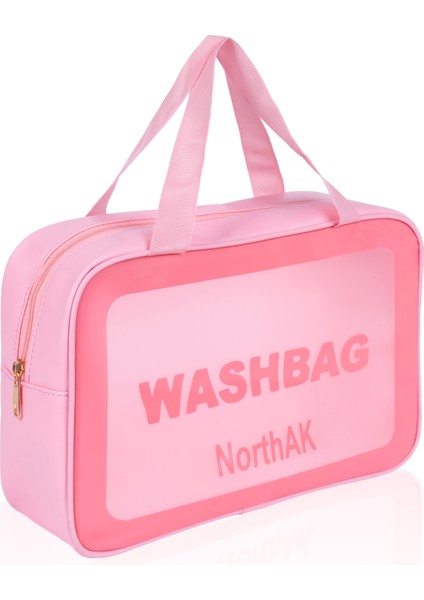 Şeffaf Seyahat Makyaj Çantası3’lü Set - Kozmetik ve Makyaj Çantası Büyük Boy Washbag Siyah fırsatları