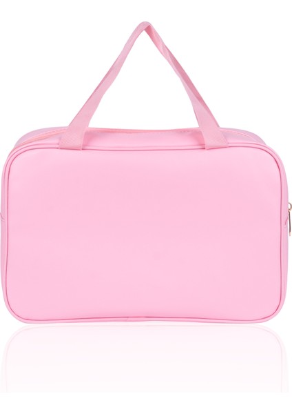 Şeffaf Seyahat Makyaj Çantası3’lü Set - Kozmetik ve Makyaj Çantası Büyük Boy Washbag Siyah