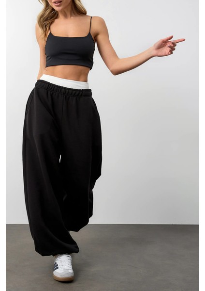 Kışlık Kalın Paçası Ayarlanabilir Oversize Baggy Büyük Beden Eşofman Altı fiyatları