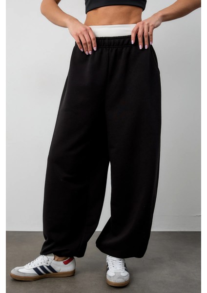 Kışlık Kalın Paçası Ayarlanabilir Oversize Baggy Büyük Beden Eşofman Altı fırsatları