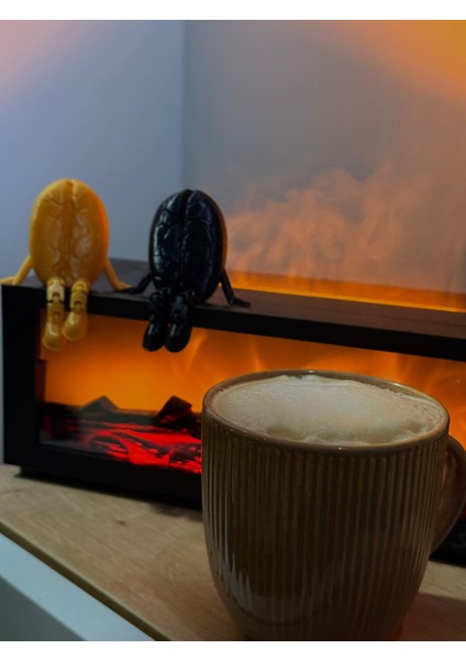 Sevimli Kahve Köşesi Biblo Seti - 2 Parça Kahve Seti