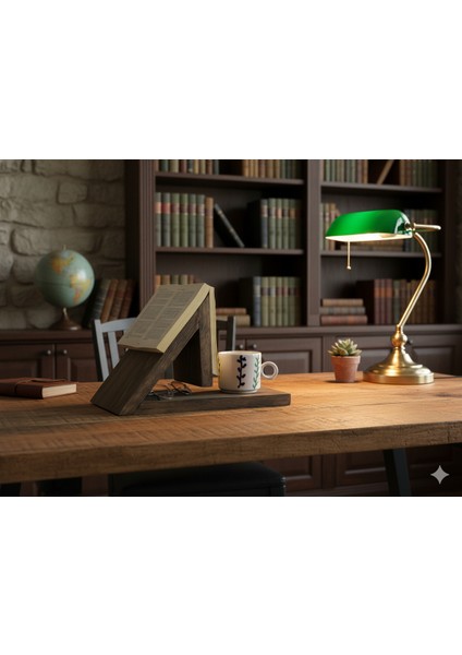 Modern Üçgen Tasarım Kitap Standı