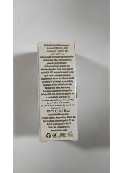 Soğuk Sıkım Biberiye Uçuçu Yağı 10ML fiyatları