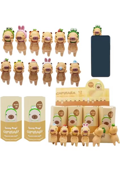 Capybara Hippers Telefon Tablet Yapışkanlı Figür Kapibara Figür Sony Angel Tarz