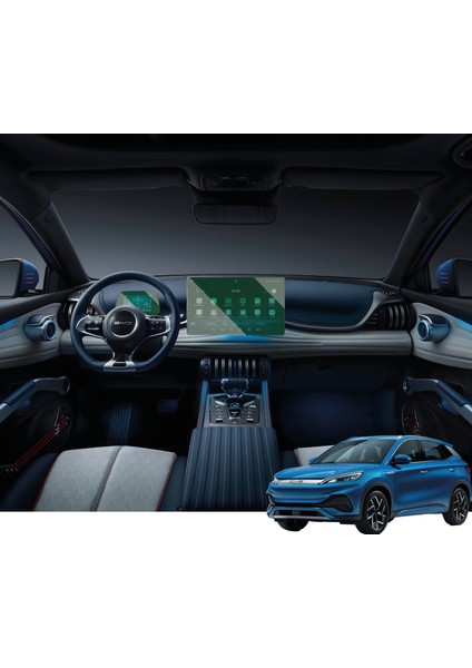 Byd Atto 3 (2024-2025) Uyumlu Multimedya 15.6" ve Gösterge 5" Çift Set 9h Nano Ekran Koruyucu