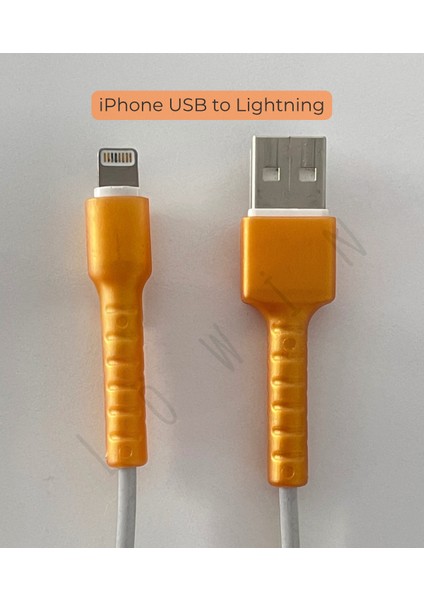 iOS USB to Lightning Şarj Kablo Ucu Koruyucu - iPhone 5 - Xs Arası