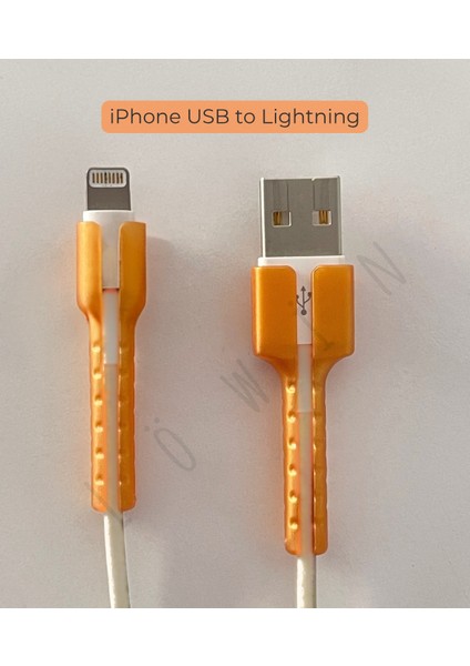 iOS USB to Lightning Şarj Kablo Ucu Koruyucu - iPhone 5 - Xs Arası modelleri