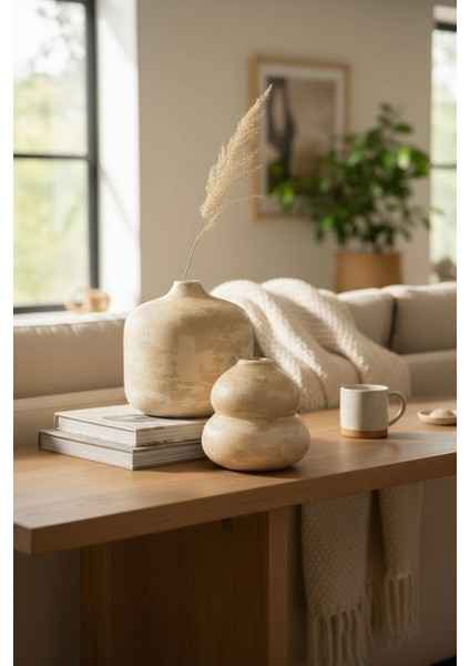 Eskitme Dokulu Vazo Set