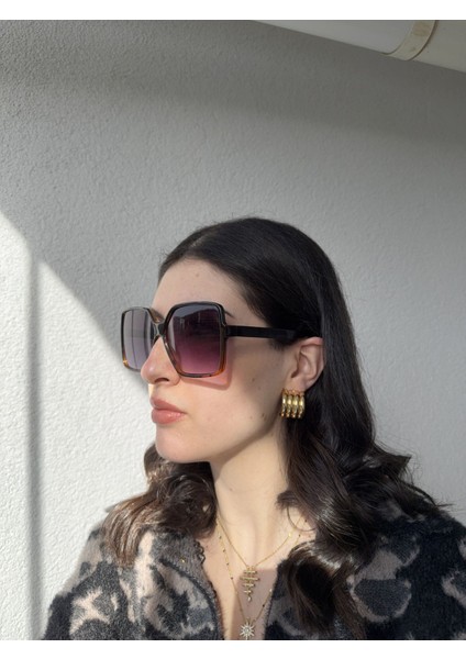 Cat Eye Leopar Desen Güneş Gözlüğü fırsatları