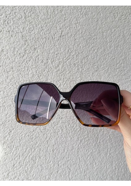 Cat Eye Leopar Desen Güneş Gözlüğü