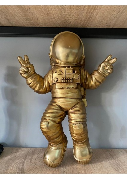 Dekoratif Dev Astronot Heykeli - Duvar Modeli Biblo (47X35CM) modelleri