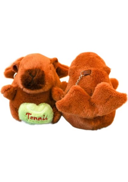 Capybara Anahtarlık Kanat Çırpan 12CM Kelebek Kapibara Peluş Oyuncak Kanatlı Charm Çanta Süsü