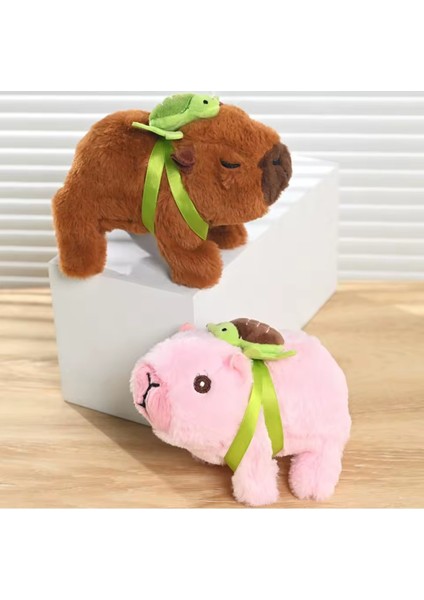 Kapibara Yürüyen Müzikli Peluş Oyuncak Yeşil Sulufat Capybara Vik Vik Müzikli Işıklı modelleri