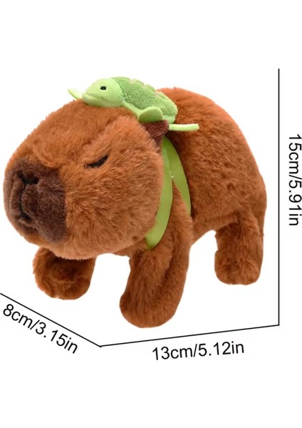 Kapibara Yürüyen Müzikli Peluş Oyuncak Yeşil Sulufat Capybara Vik Vik Müzikli Işıklı fırsatları