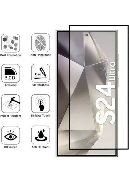 Samsung Galaxy S24 S25 Ultra Antistatik Toz Tutmayan Darbeye Dayanıklı Ekran Koruyucu
