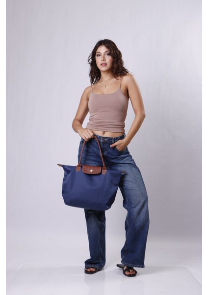 Fermuarlı Kadın El ve Kol Çantası