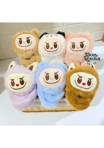 Labubu Peluş Oyuncak Kola Takılan Model Komple Peluş Rasgele Renk Bileklik