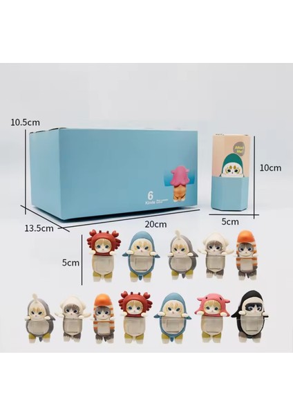 Mofusand Hippers Kedi Telefon Tablet Yapışkan Figür Süs Sony Angel Tarz Kediler modelleri